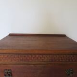 Art Deco chest of drawers with 4 drawers in oak, France 1930s-50s