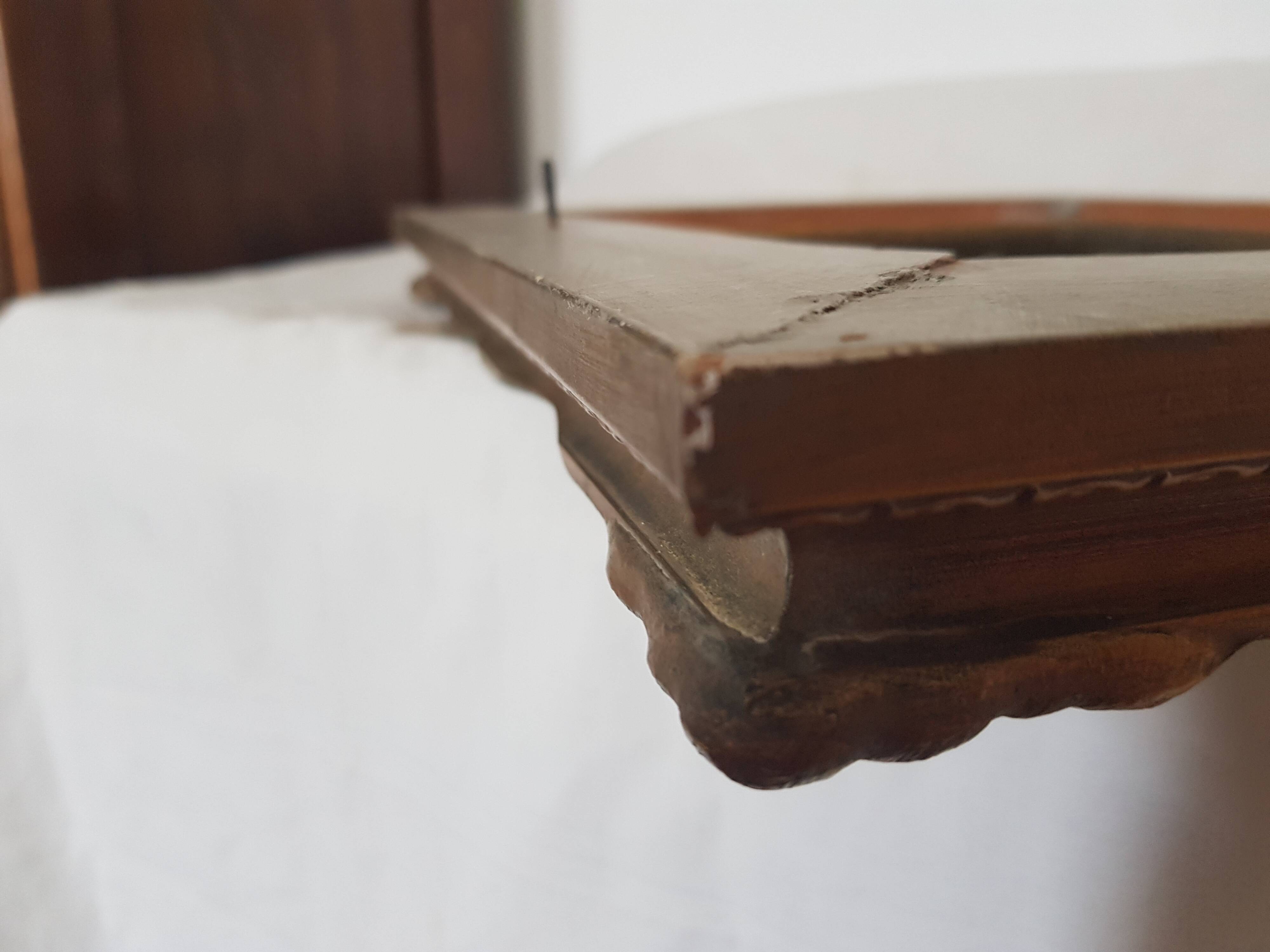 Cadre doré bois résine feuillure : 24.5 cm x 30.5 cm