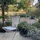 Vintage Scoubidou chaise lounge in chrome and white – 1960s/70s.