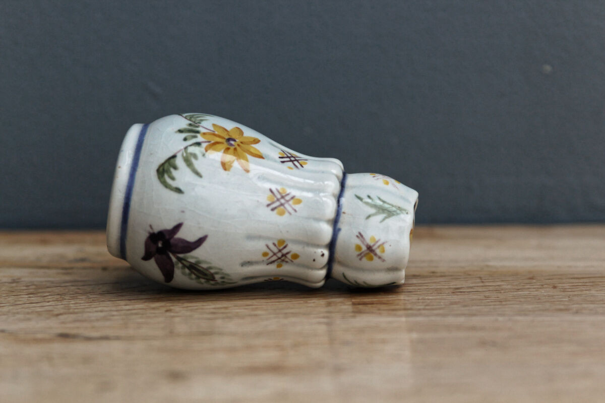 Small earthenware salt shaker