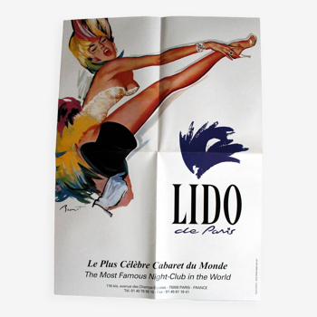 Vintage 'Brenot' advertising poster and 'Lido' magazine