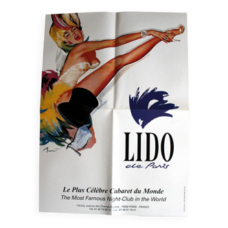 Affiche publicitaire 'Brenot' et revue 'Lido' vintage