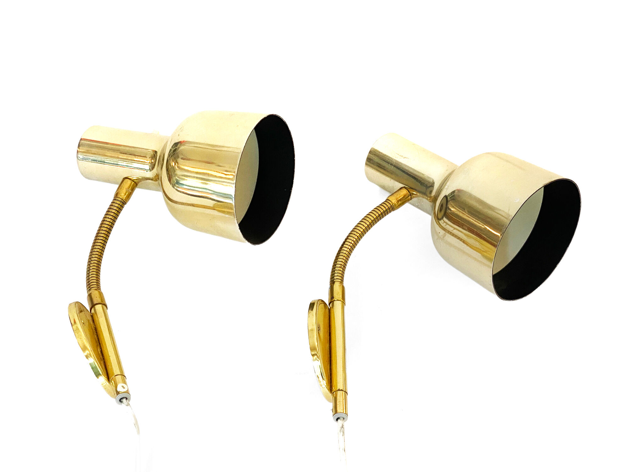 Pair of bedside wall lamps "Pilot" by KF Interör. Sweden 1960s