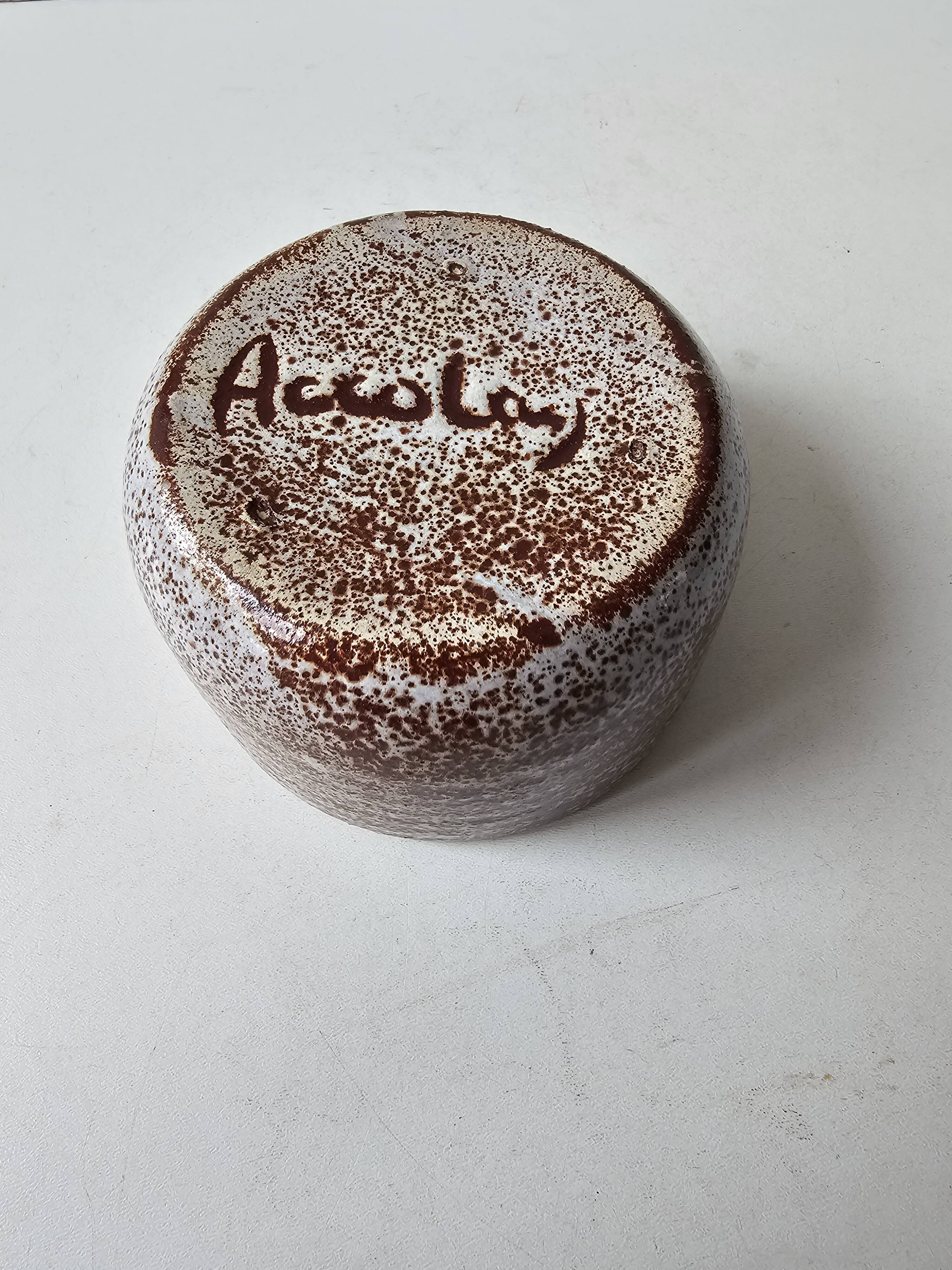 Bowl - ceramic pot signed Accolay