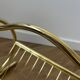 Gold Mid Century Modern Magazine Rack, 70s