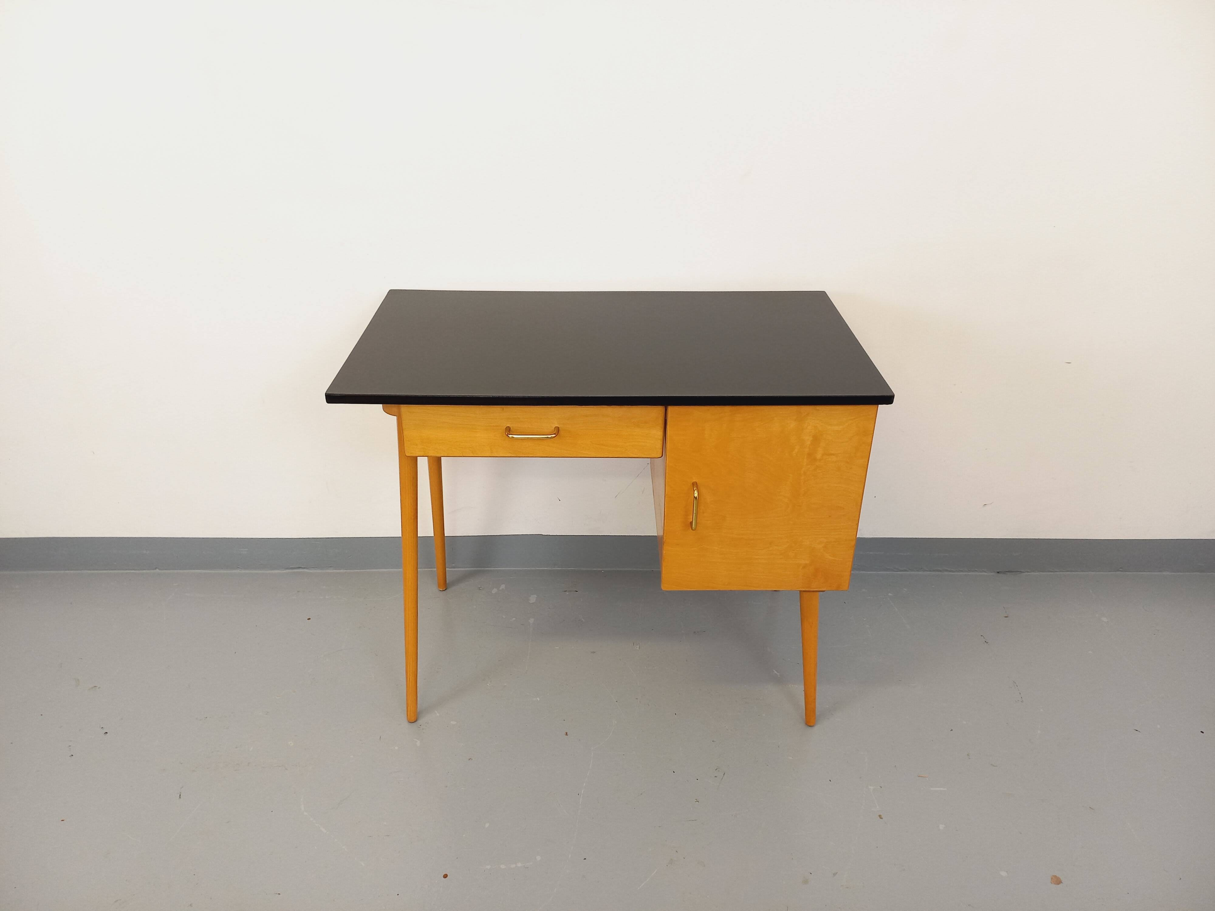 Baumann vintage wooden desk from the 1950s