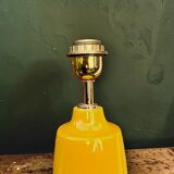 Large vintage ceramic lamp base in yellow – 1960s
