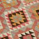 Turkish Handwoven Vintage Herki Kilim 106 cm x 340 cm
