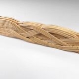 Rattan “leaves” mirror