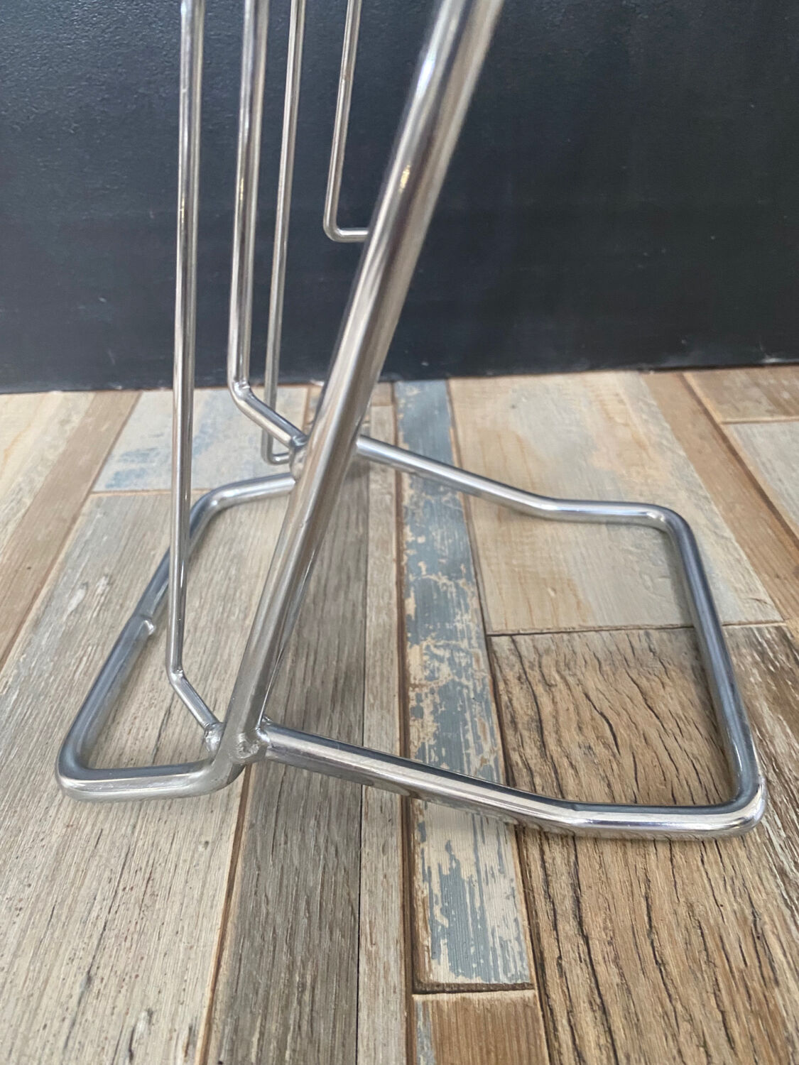 Vintage stainless steel vinyl door