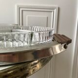 Art Deco mirror tray with appetizer compartments