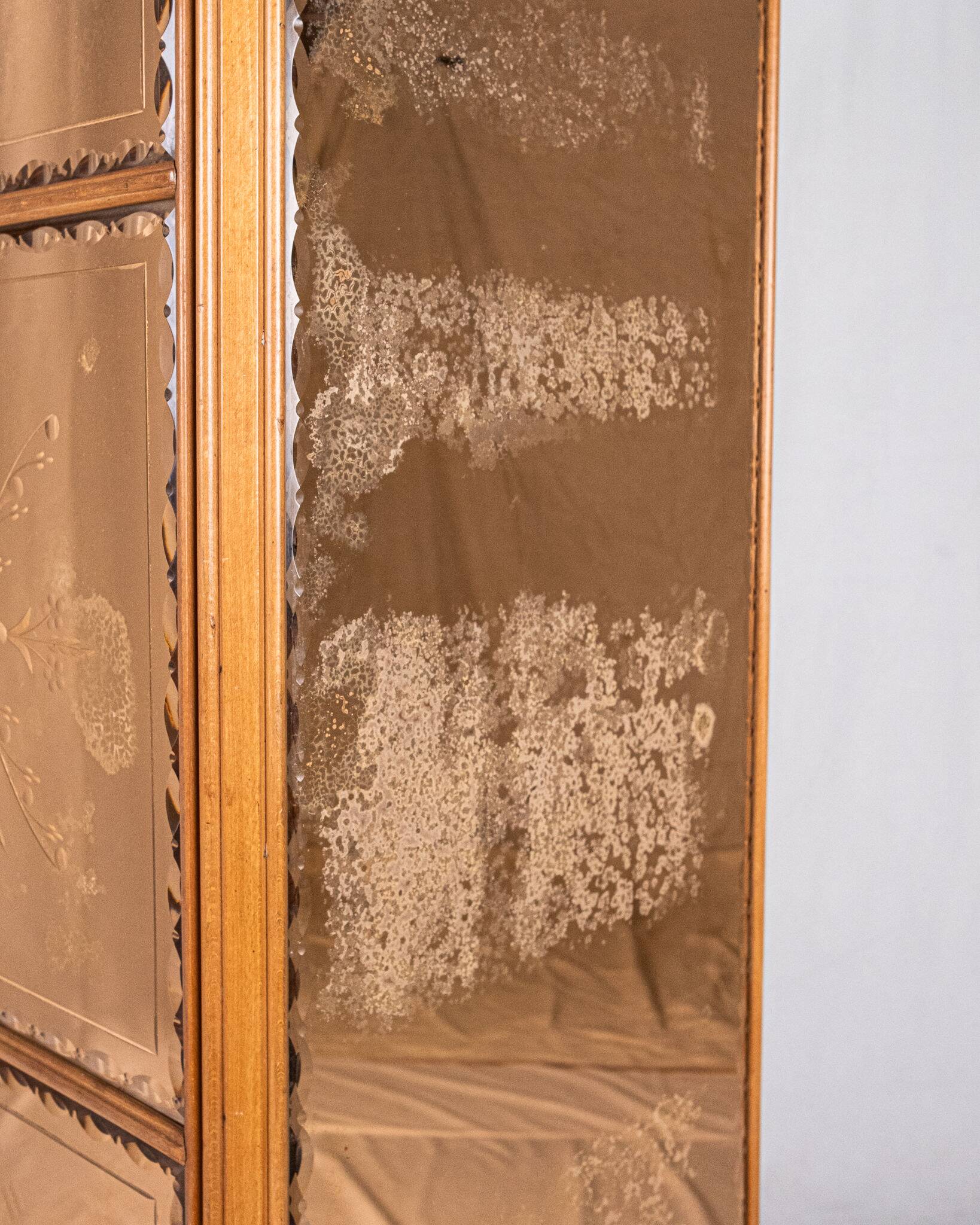 Art Deco wardrobe or cabinet with mirrors, France, 1920-1930s