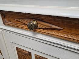 Old sideboard with 2 doors, lower St Hubert