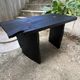 Table basse bois brûlé