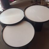 Low tables with reversible trays
