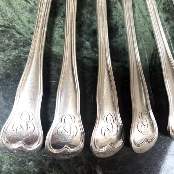 Ménagère violon monogrammée 12 pièces