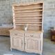 Oak sideboard fully sandblasted and varnished.