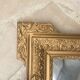 Old mirror in gilded wood and stucco 120 x 85 cm