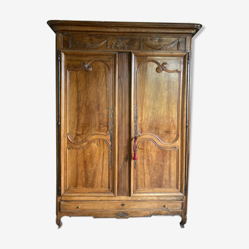 Armoire Louis XV noyer