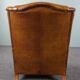 Cowhide leather armchair
