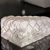 Pair rectangular ceiling or wall flush mount lamps
