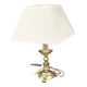 Lampe de bureau en laiton antique design milieu du siècle, accroche-regard, cadeau