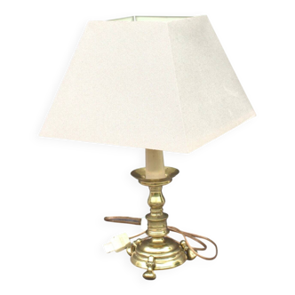 Mid-century design antique brass desk lamp, eye-catcher, gift