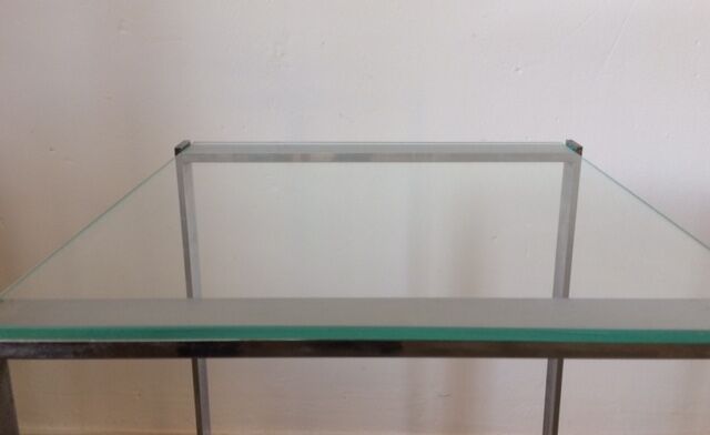 Sellette chrome metal sofa tip