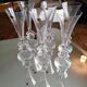Lot of 6 crystal champagne flutes from Arques model Twenty first Century (21st century)