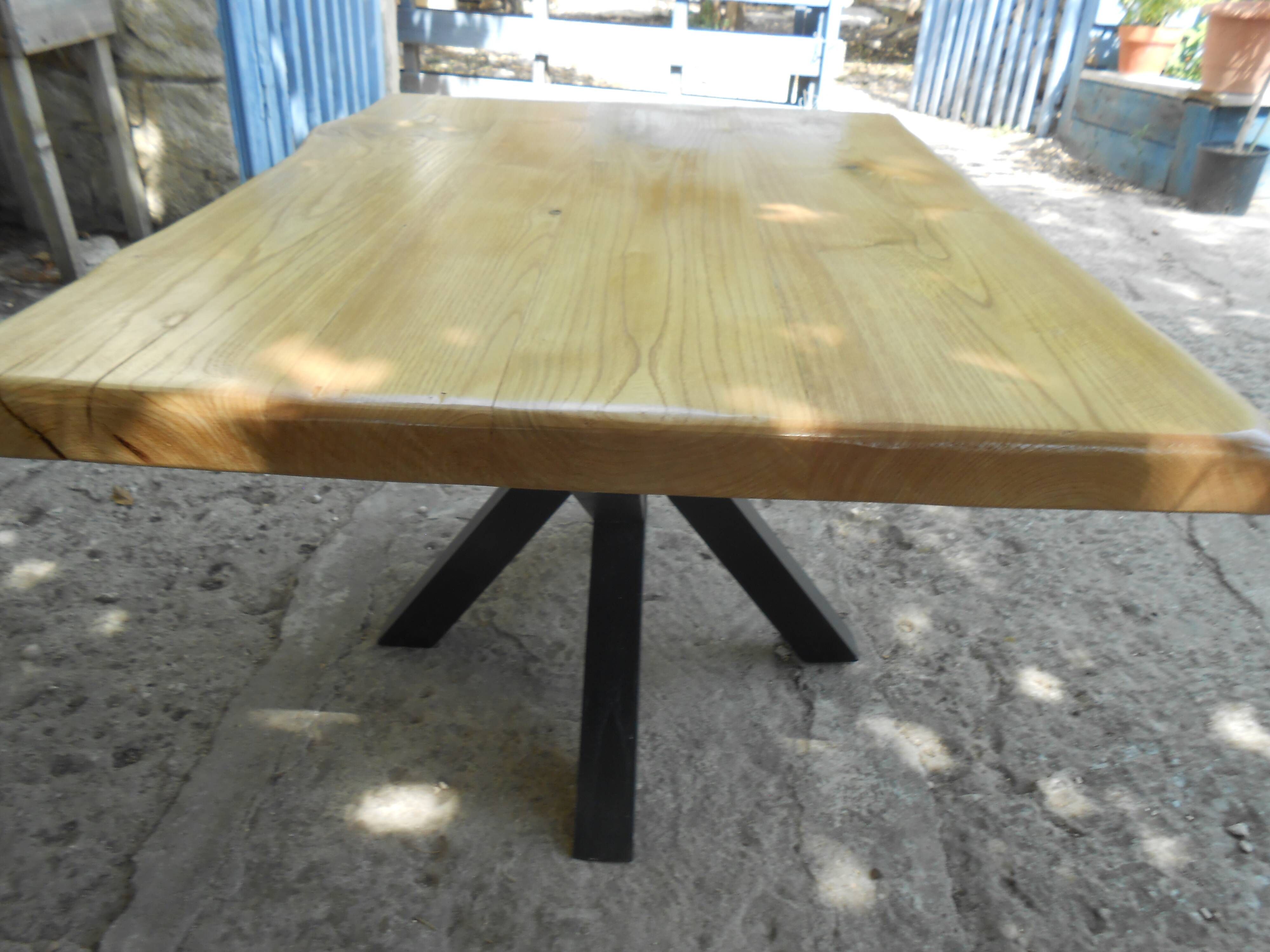 solid wood coffee table chestnut from France