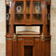 Buffet-vitrine Art nouveau aux putti, vers 1900