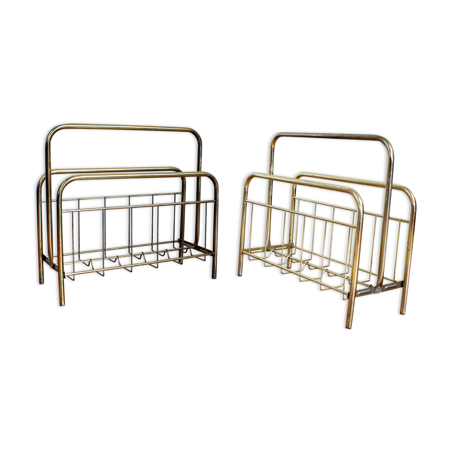 Magazines vintage brass metal door