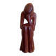 Sculpture sur bois maurice tavernier (1926 - 2018) homme assis 27,5 x 11,5 cm