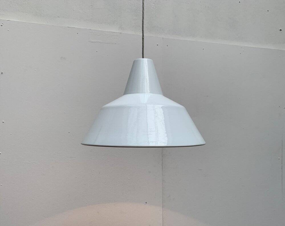 Large Danish mid-century pendant lamp by Emaille Amatur for Louis Poulsen.
