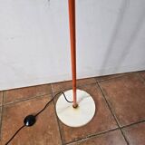 Orange floor lamp with two spots from the 70s