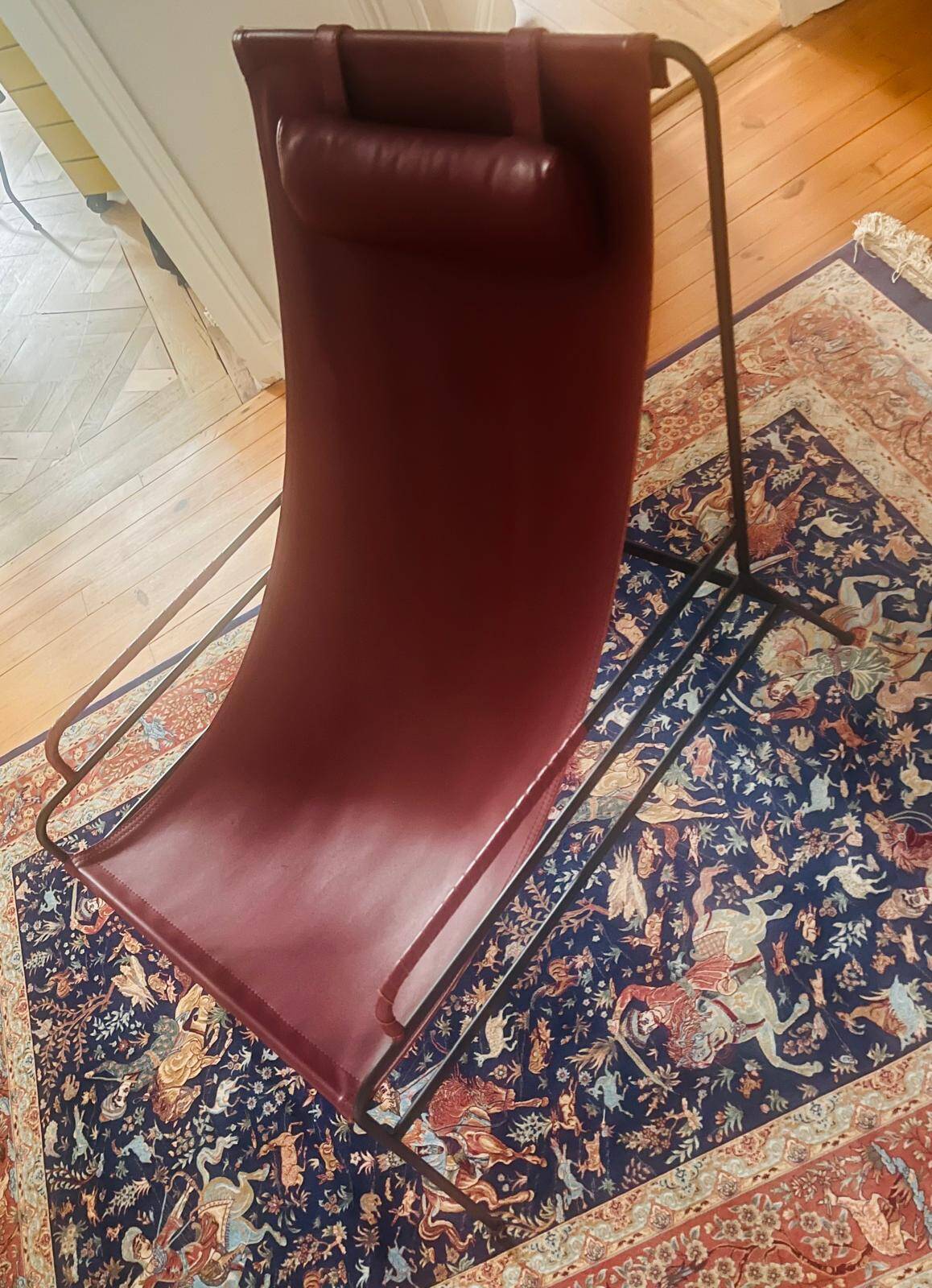 Celchar AM.PM armchair in burgundy leather - Very good condition