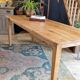 Table de ferme 200 x 80 chêne clair