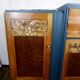Sideboard Enfilade mirror Art Deco with floral motifs marble top