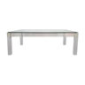 Table basse en plexiglas et plateau verre