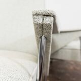 Vintage metal armchairs “Bat” by Wchód Zadziele, Poland, 1960s, set of 2