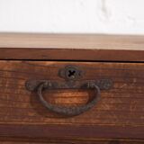 Small antique Japanese cedar furniture with a door and drawers – Taishō / early Shōwa period (circa 1912-1945)