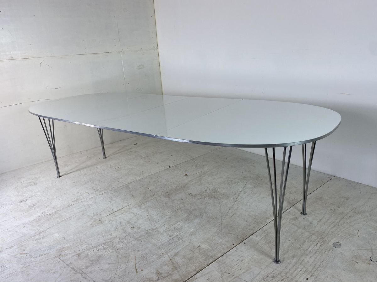 Table de salle à manger Ellipse extensible par Piet Hein pour Fritz Hansen 1990s