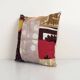 Vintage embroidered cushion cover 46x46 cm
