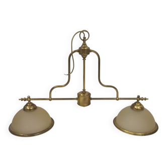 American Coop billiards style chandelier