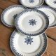 Series of 6 vintage flat plates from st amand "primax"