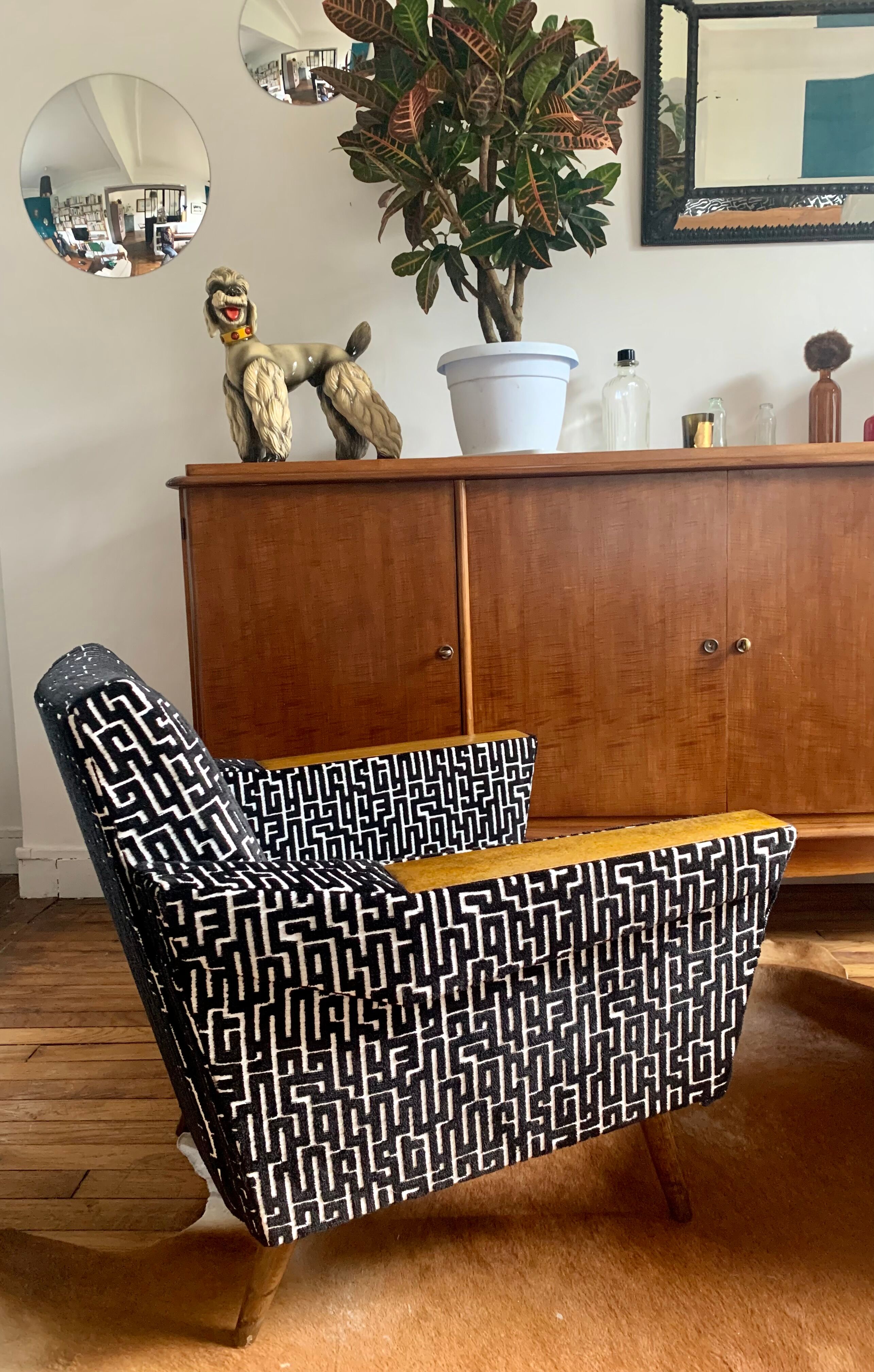 Paire de fauteuils 50's