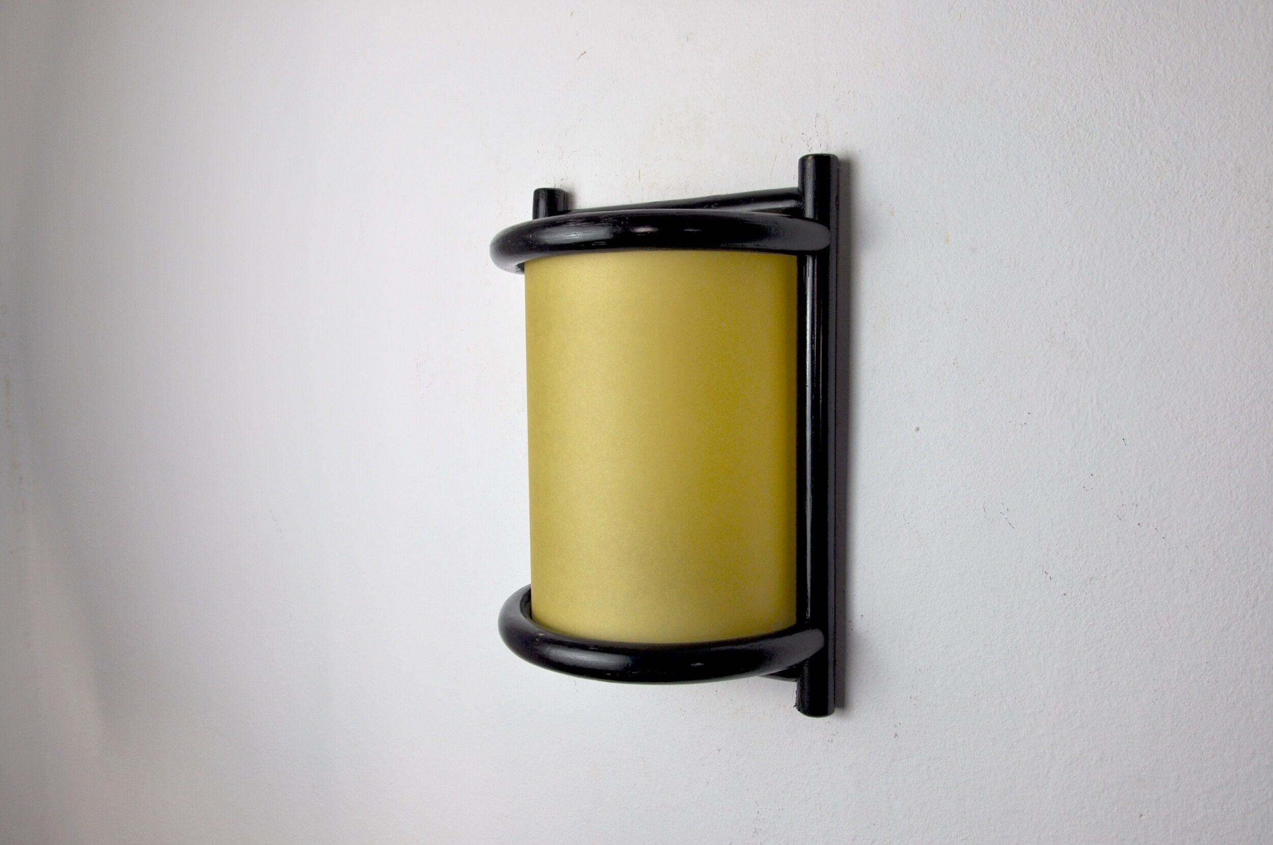 Rattan wall lamp France 1960