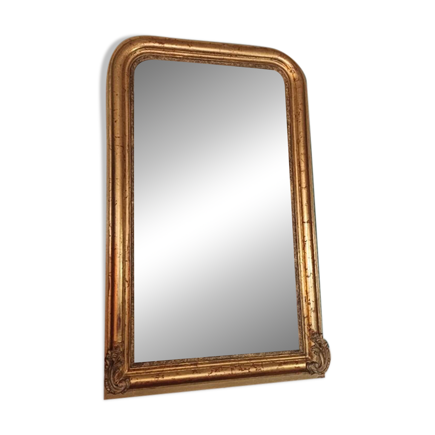 Miroir louis-philippe doré