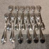 12 silver-plated cake forks by Christofle Spatours