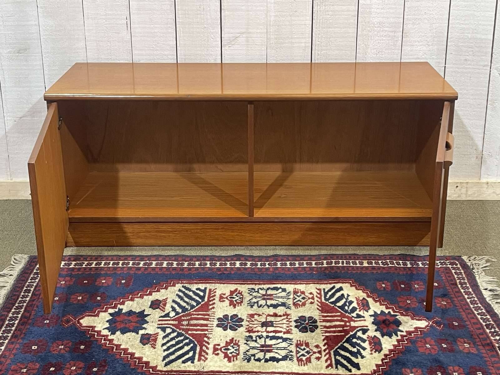 Low English teak sideboard from the 70s